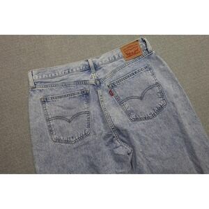 Levi's Low Pro Straight Jeans Womens 32x31 Blue Acid Wash Denim Relaxed Fit
